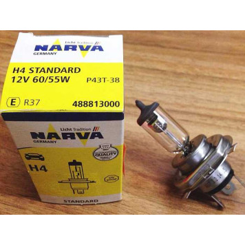 NARVA 48881 - лампа H4 12V 60/55W P43t-38-2