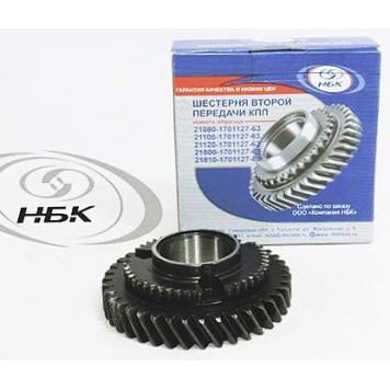 Шестерня КПП ВАЗ 2170 Приора, 11196 2-ой передачи нового образца d=34 z=39 <b>НБК 2180-1701127-63</b>