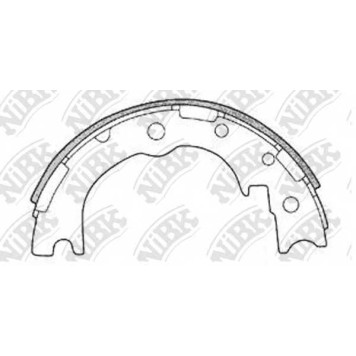 Комплект колодок стояночной тормозной системы NiBK FN0015