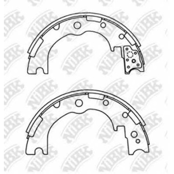 Комплект колодок стояночной тормозной системы NiBK FN0039