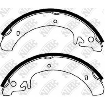 Комплект тормозных колодок задний <b>NiBK FN0511</b>
