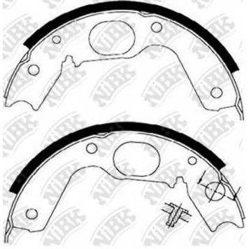 Комплект колодок стояночной тормозной системы NiBK FN0568