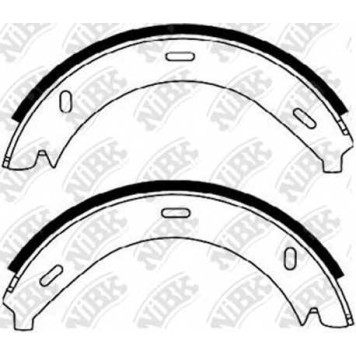 Комплект колодок стояночной тормозной системы NiBK FN0571