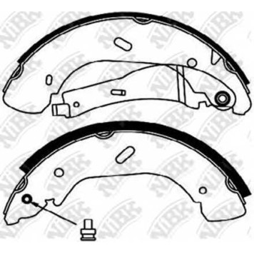 Комплект тормозных колодок задний для FORD TRANSIT(FA# #,FB# #,FC# #,FD# #,FM# #,FN# #,FS# #,FZ# #) <b>NiBK FN0574</b>
