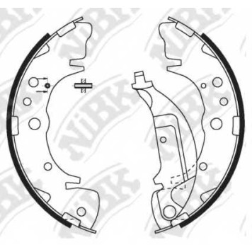 Комплект тормозных колодок задний для HYUNDAI SANTA FE(SM) <b>NiBK FN0581</b>