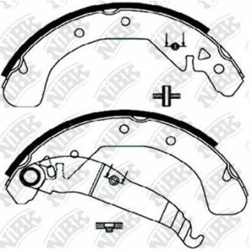 Комплект тормозных колодок задний <b>NiBK FN0599</b>