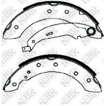 Комплект тормозных колодок задний <b>NiBK FN0602</b>