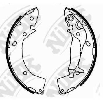 Комплект тормозных колодок задний для HYUNDAI GETZ(TB) <b>NiBK FN0610</b>