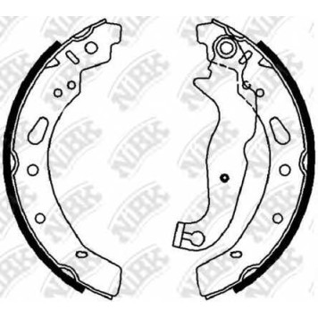 Комплект тормозных колодок задний для FORD FIESTA / MAZDA 2(DE) <b>NiBK FN0630</b>