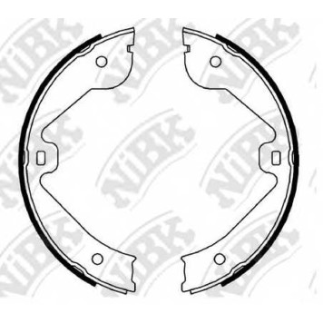 Комплект колодок стояночной тормозной системы NiBK FN0638