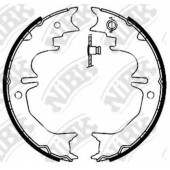 Комплект колодок стояночной тормозной системы NiBK FN0642