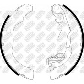 Колодки тормозные барабанные RENAULT ARKANA I <b>NIBK FN0673</b>