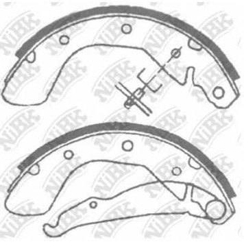 Комплект тормозных колодок задний для CHEVROLET EPICA, LACETTI, LANOS, NUBIRA / DAEWOO ARANOS, CIELO, ESPERO, LACETTI, LANOS, LEMANS, NEXIA, NUBIRA, TOSCA / OPEL ASCONA, ASTRA, COMBO, CORSA, KADETT, TIGRA TwinTop, VECTRA <b>NiBK FN11622</b>