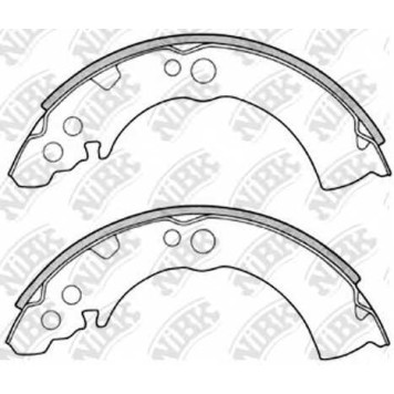 Колодки тормозные барабанные <b>NIBK FN1164</b>