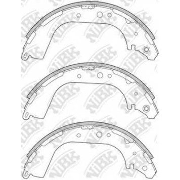Комплект тормозных колодок задний для INFINITI QX4 / NISSAN PATHFINDER(R50), PICKUP(D21,D22) <b>NiBK FN1189</b>