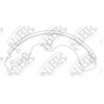 Комплект тормозных колодок задний для KIA RETONA(CE), SPORTAGE(K00) <b>NiBK FN11907</b>