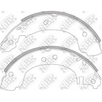 Снят с пр-ва колодки тормозные барабанные <b>NIBK FN1221</b>