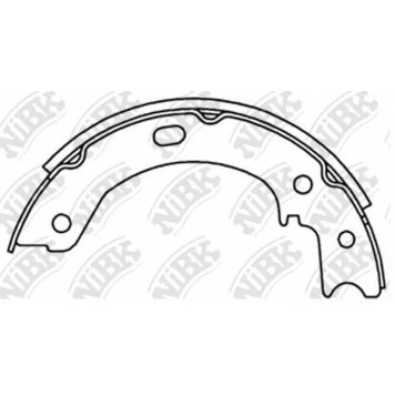 Комплект тормозных колодок задний <b>NiBK FN1244</b>