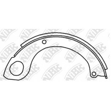 Комплект колодок стояночной тормозной системы NiBK FN1245