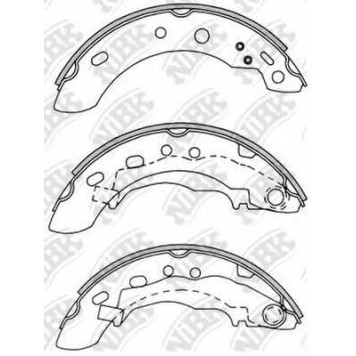 Комплект тормозных колодок задний для NISSAN MICRA(K11) <b>NiBK FN1251</b>