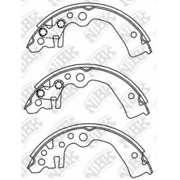 Комплект тормозных колодок задний <b>NiBK FN1261</b>
