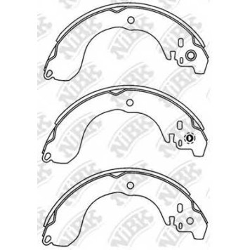 Комплект тормозных колодок задний для NISSAN SYLPHY(B17) <b>NiBK FN1264</b>