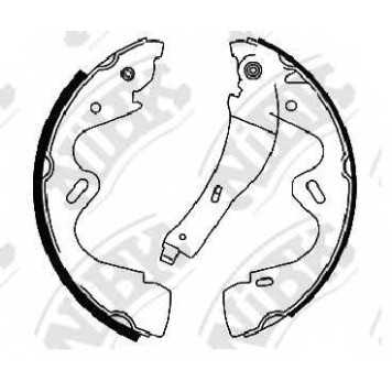 Комплект тормозных колодок задний <b>NiBK FN22001</b>