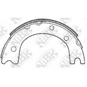 Комплект колодок стояночной тормозной системы NiBK FN2257