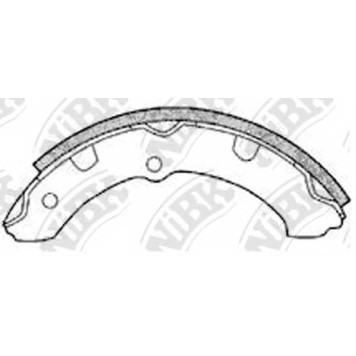 Комплект тормозных колодок задний <b>NiBK FN2286</b>