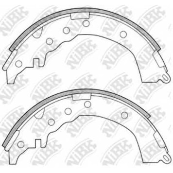 Комплект тормозных колодок задний для TOYOTA CALDINA(AT21#,CT21#,ST21#) <b>NiBK FN2338</b>