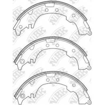 Комплект тормозных колодок задний для DAIHATSU TERIOS(J1#,J2#) / TOYOTA GAIA(ACM1#,CXM1#,SXM1#), NADIA, PICNIC(#XM10), RUSH(F700#) <b>NiBK FN2339</b>