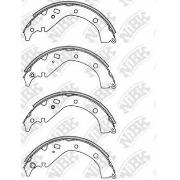 Комплект тормозных колодок задний для TOYOTA ALLION(AZT24#, NZT24#, ZZT24#), MATRIX(ZZE13#), OPA(ACT1#, ZCT1#), PROBOX/SUCCEED(#NCP5#, #NLP5#), SIENTA(NCP8#) <b>NiBK FN2358</b>
