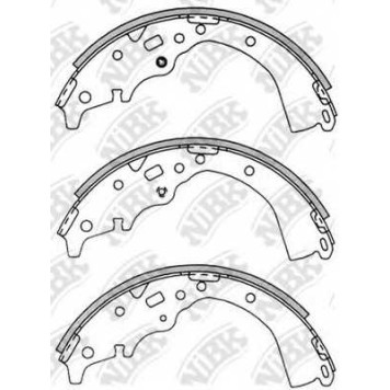 Снят с пр-ва колодки тормозные барабанные <b>NIBK FN2363</b>