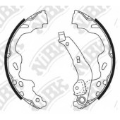 Комплект тормозных колодок задний для CITROEN C1 / OPEL AGILA / PEUGEOT 107 / SUZUKI SPLASH, SWIFT / TOYOTA AYGO, COROLLA, YARIS <b>NiBK FN2386</b>