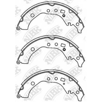 Комплект тормозных колодок задний для TOYOTA AQUA(#NHP1#) <b>NiBK FN2389</b>