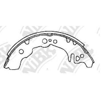 Комплект тормозных колодок задний <b>NiBK FN2397</b>