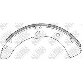 Комплект тормозных колодок передний <b>NiBK FN3361</b>