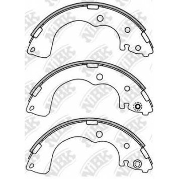 Комплект тормозных колодок задний для MAZDA MPV(LW) <b>NiBK FN3402</b>