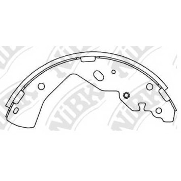 Комплект тормозных колодок задний <b>NiBK FN3413</b>