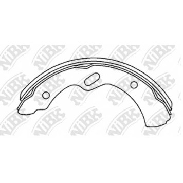 Комплект тормозных колодок передний <b>NiBK FN3419</b>