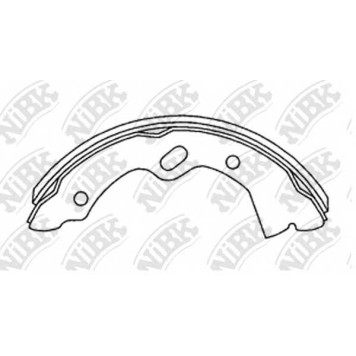 Комплект тормозных колодок задний <b>NiBK FN3420</b>