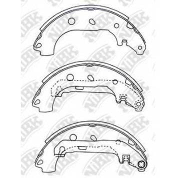 Комплект тормозных колодок задний <b>NiBK FN3427</b>