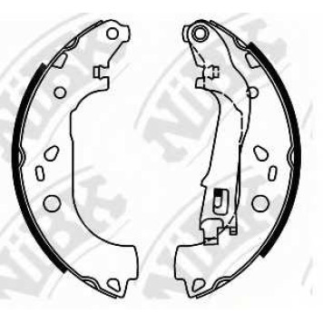 Комплект тормозных колодок задний <b>NiBK FN41002</b>