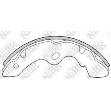 Комплект тормозных колодок задний <b>NiBK FN4428</b>