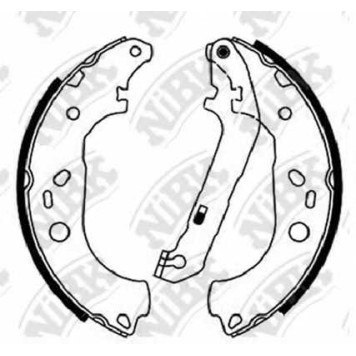 Комплект тормозных колодок задний для FORD FOCUS(DA#) <b>NiBK FN51001</b>