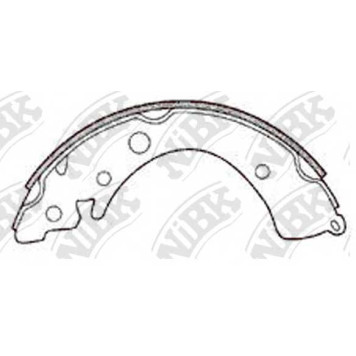 Комплект тормозных колодок задний для HONDA CIVIC I Shuttle(AN,AR), CIVIC II Shuttle(EE), CIVIC(ED), INTEGRA(DA) <b>NiBK FN5519</b>