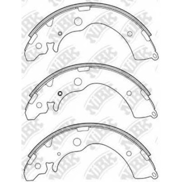 Комплект тормозных колодок задний для HONDA NiBK FN5524