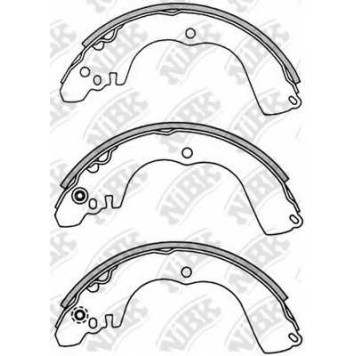Комплект тормозных колодок задний для MITSUBISHI PAJERO PININ(H6#W,H7#W) <b>NiBK FN6723</b>