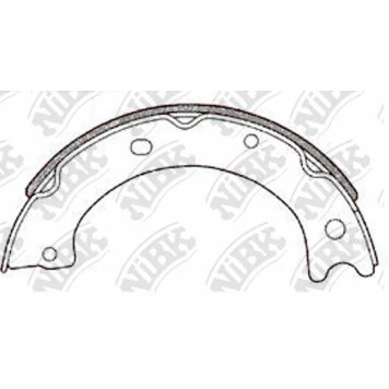 Комплект колодок стояночной тормозной системы NiBK FN8802