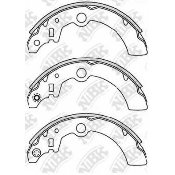 Комплект тормозных колодок задний <b>NiBK FN9959</b>